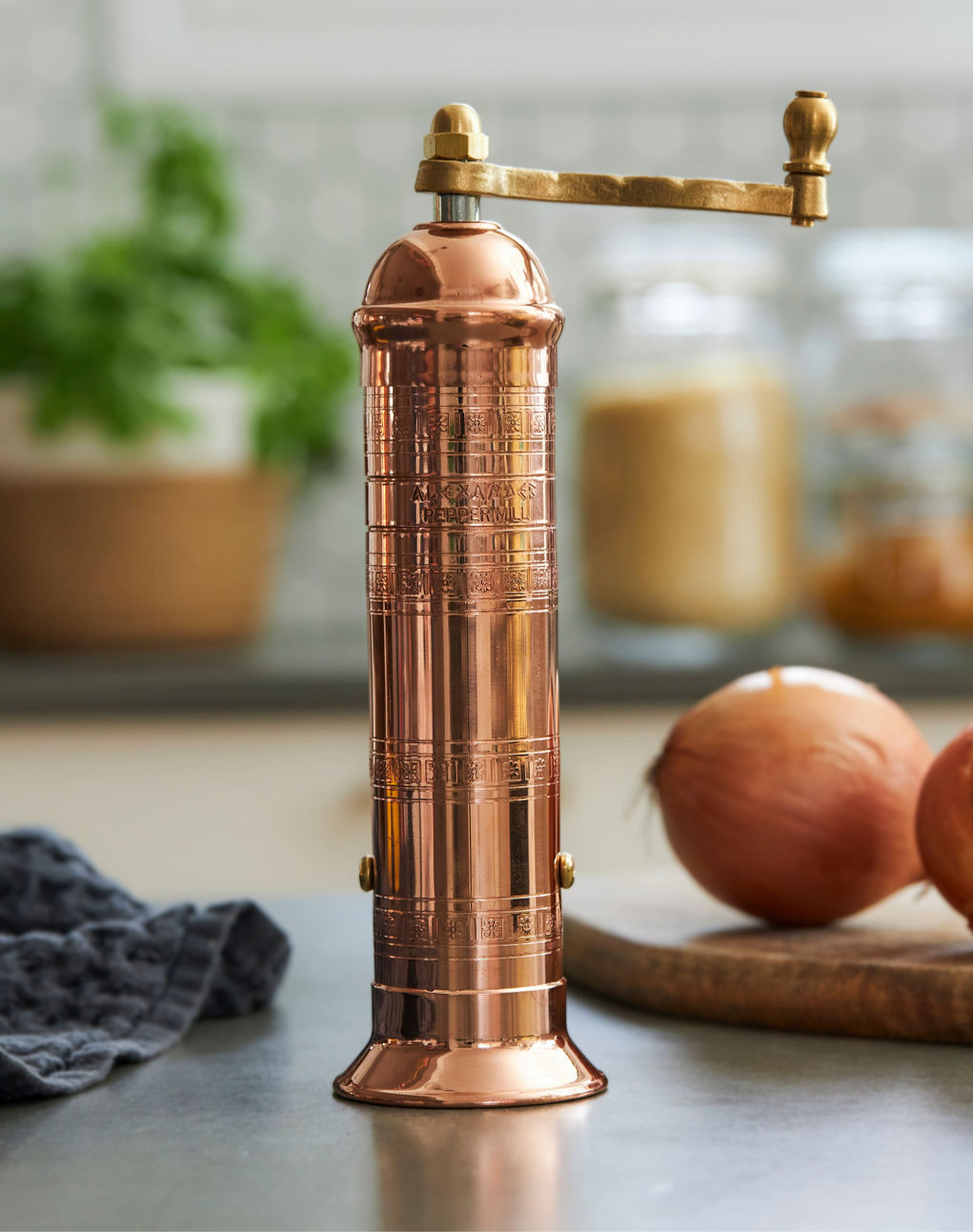 Copper Pepper Mill 8"