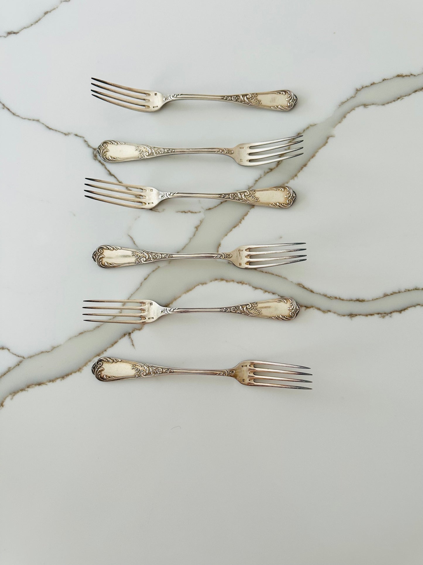 Vintage French Silverware - Fork Set