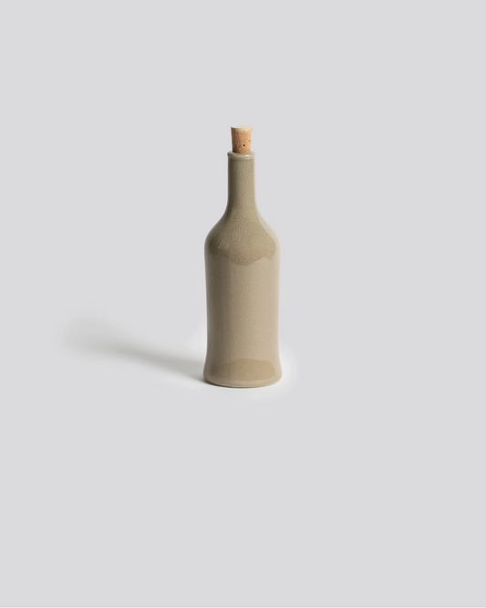 Stoneware Olive Oil Cruet Tall
