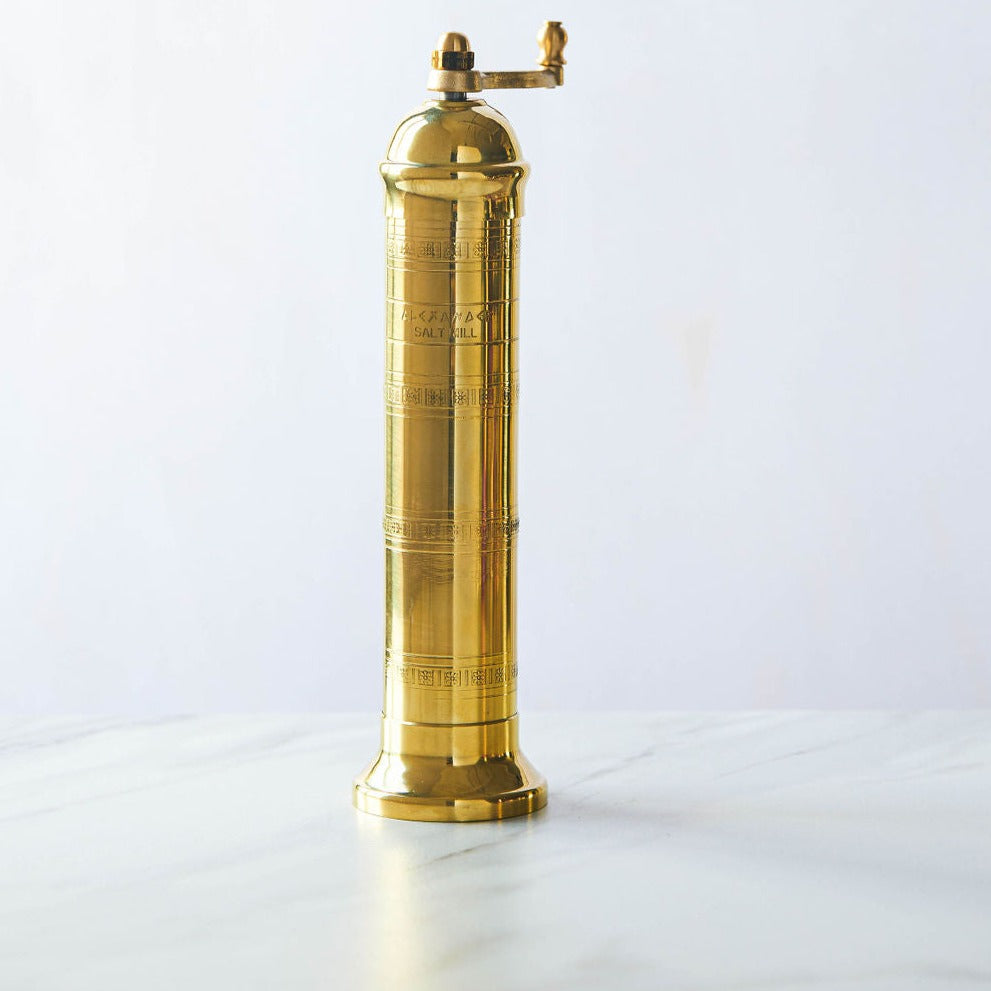 Alexander (Atlas) Brass Salt Mill 9"