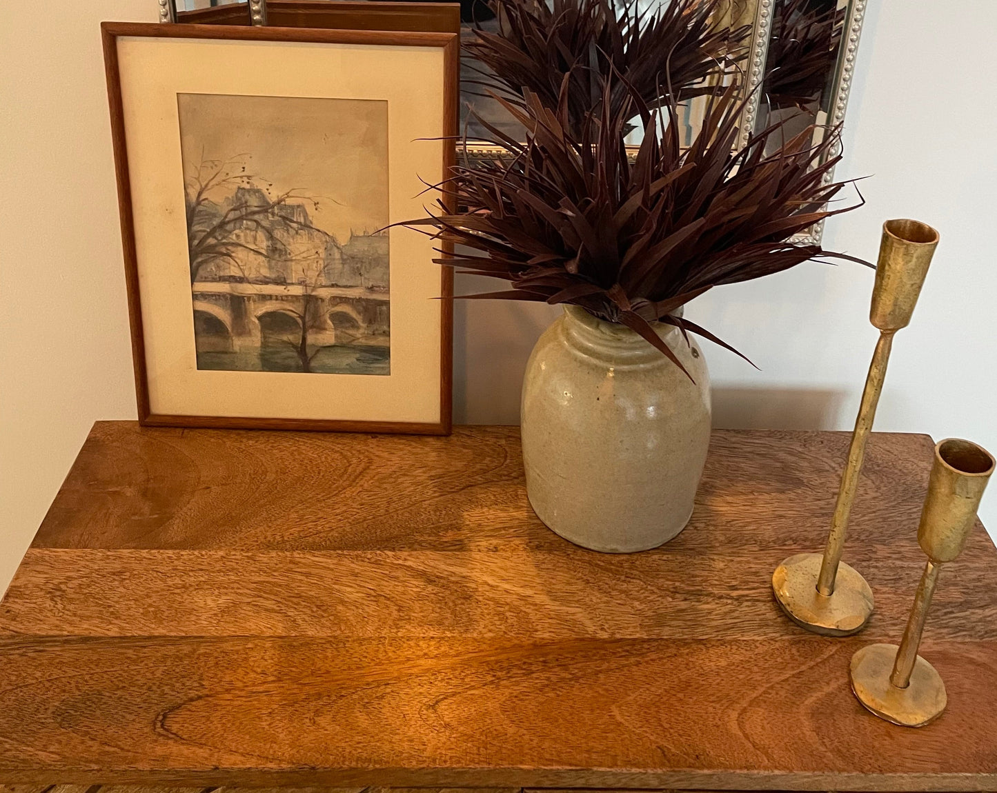 Vintage French Aquarelle Painting