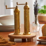 Alexander (Atlas) Brass Salt & Pepper Mill Set Gift Box