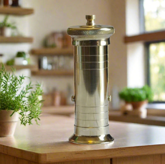 Chef's Brass Pepper Mill 8"