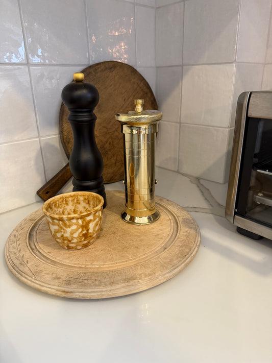 Chef's Brass Pepper Mill 8"