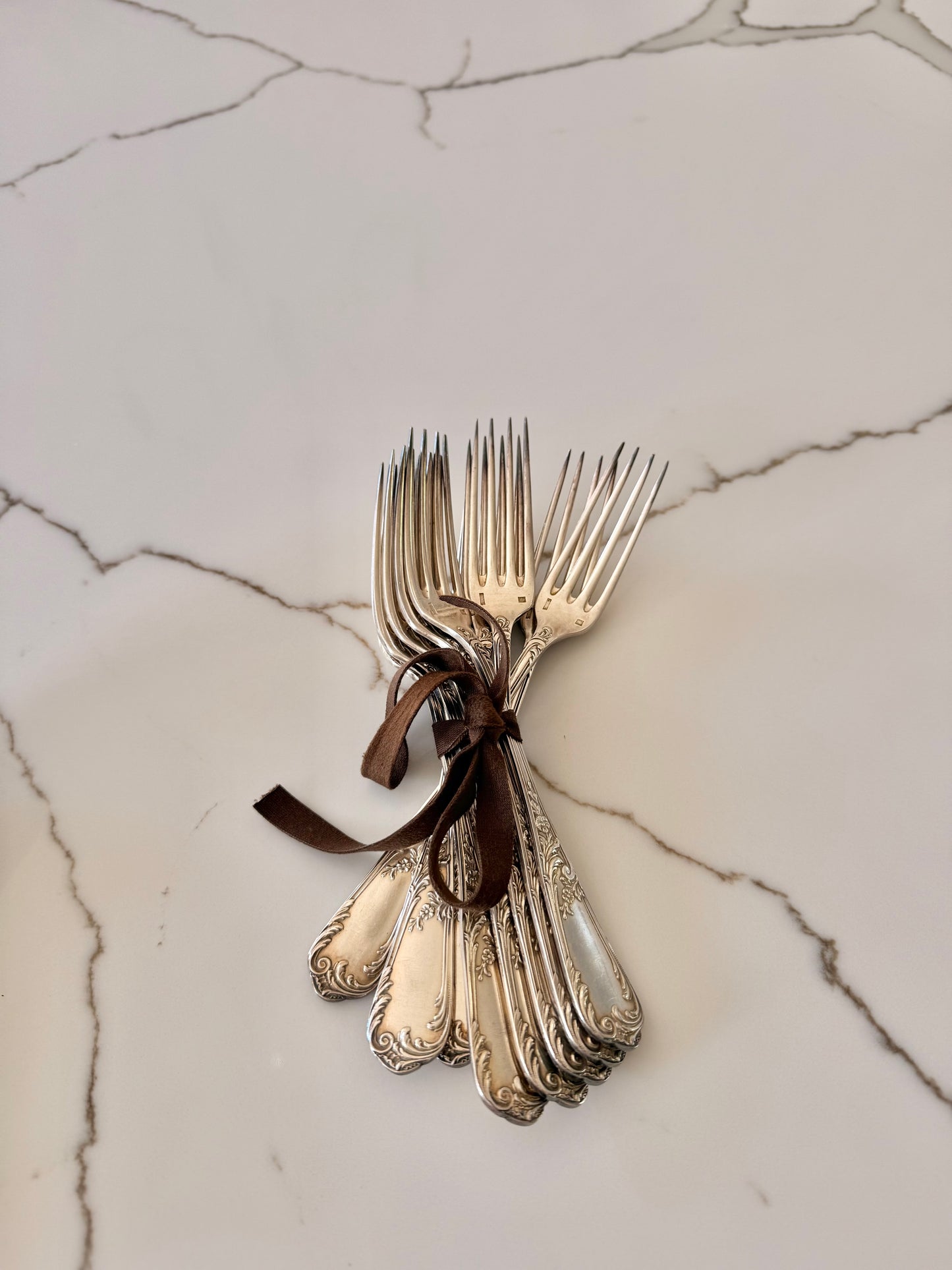 Vintage French Silverware - Fork Set