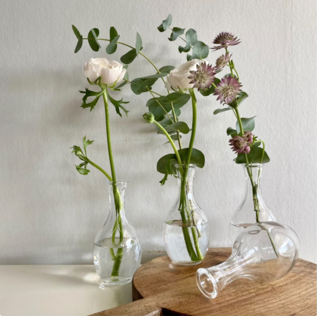 Vintage French Bistro Vases (set of 2)