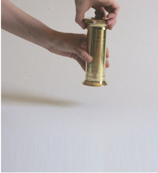 Chef's Brass Pepper Mill 8"