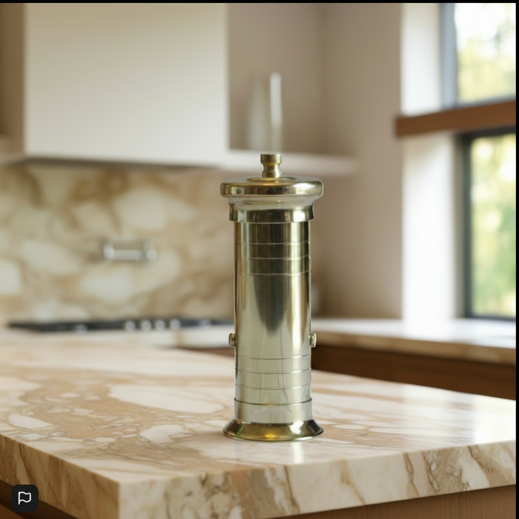 Chef's Brass Pepper Mill 8"