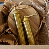 Alexander (Atlas) Brass Salt & Pepper Mill Set Gift Box