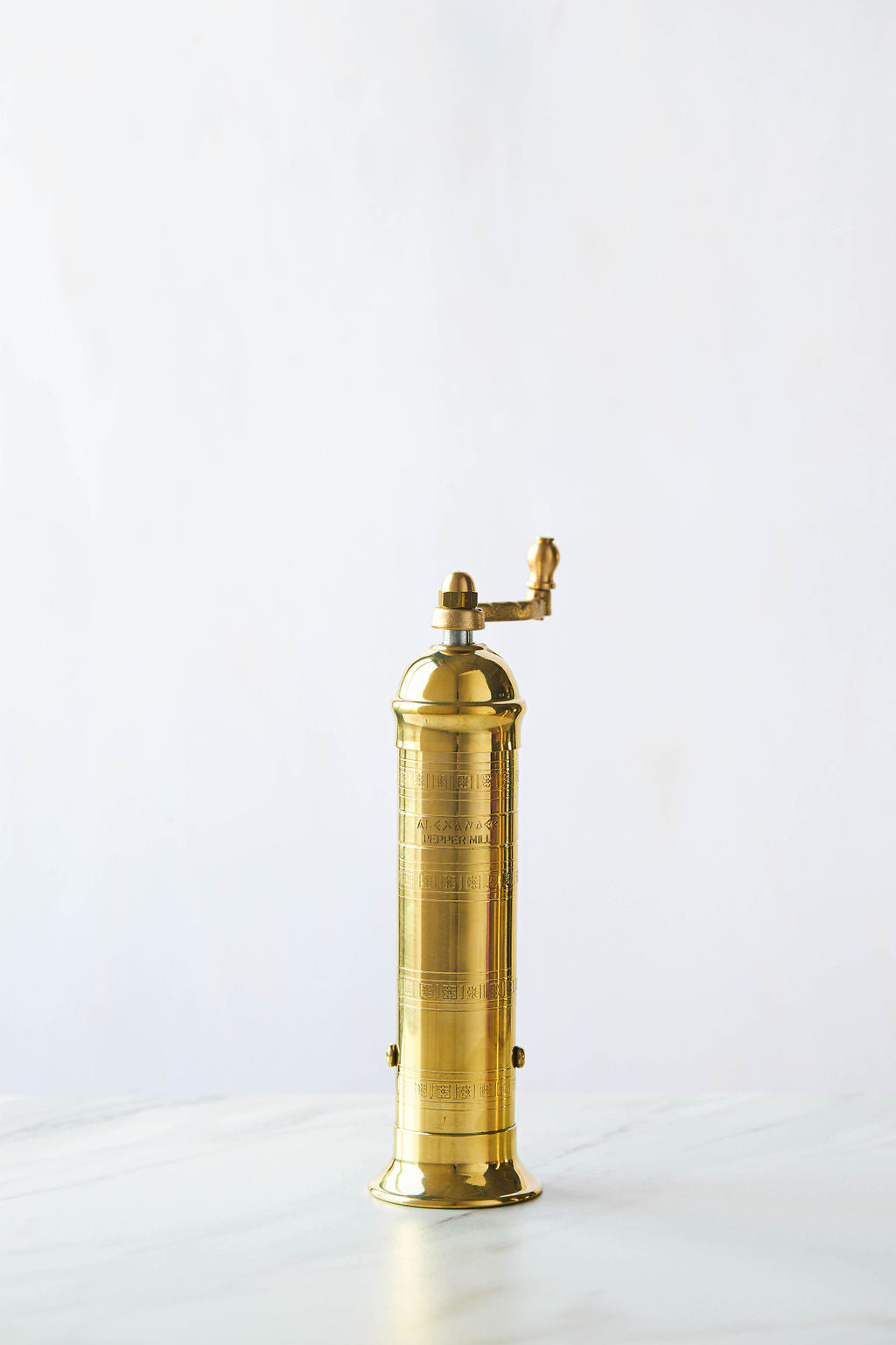 Brass Salt and Pepper Mills, Pair