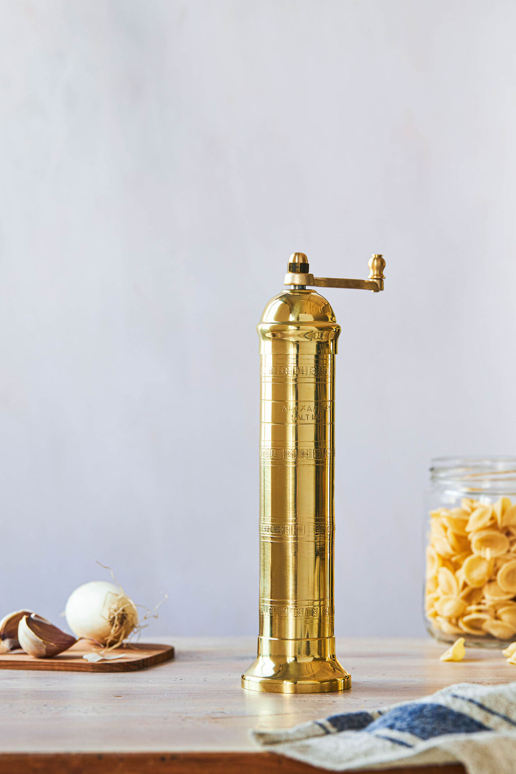 Brass Salt and Pepper Mills, Pair