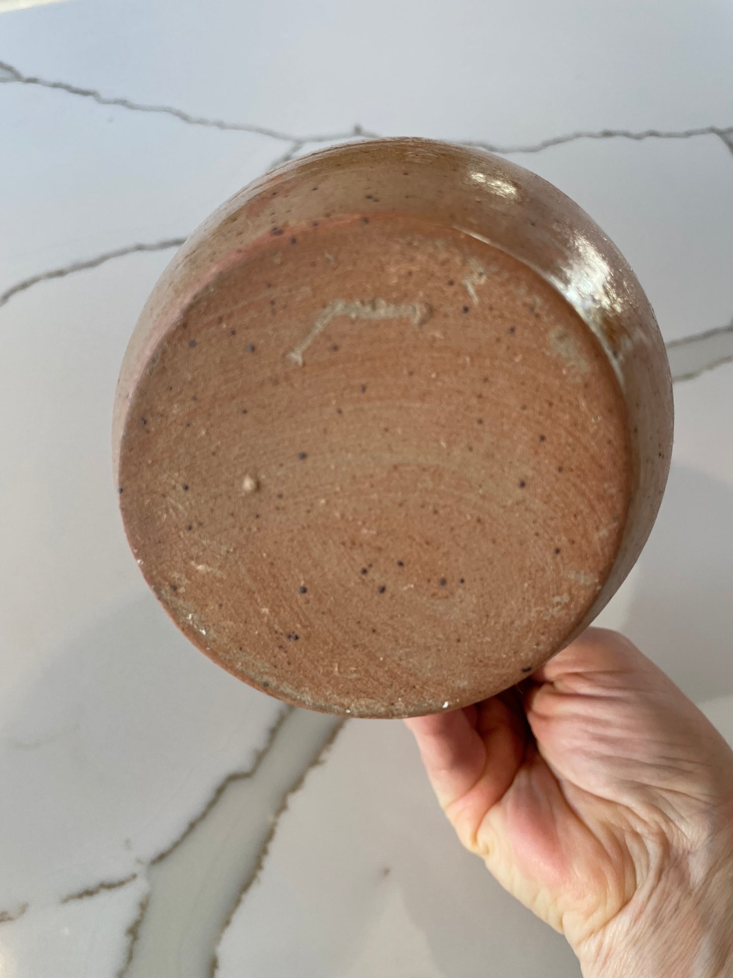 Vintage French Petit Vase en Grès