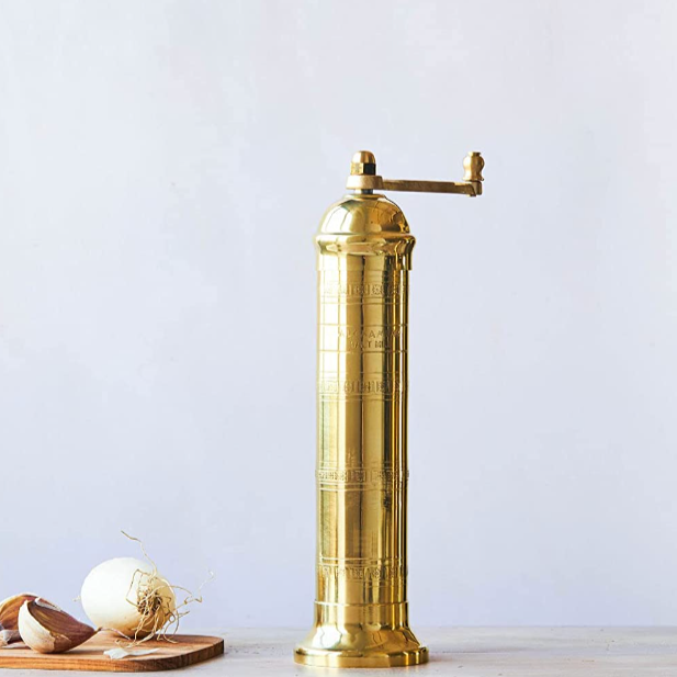 Alexander (Atlas) Brass Salt Mill 9"