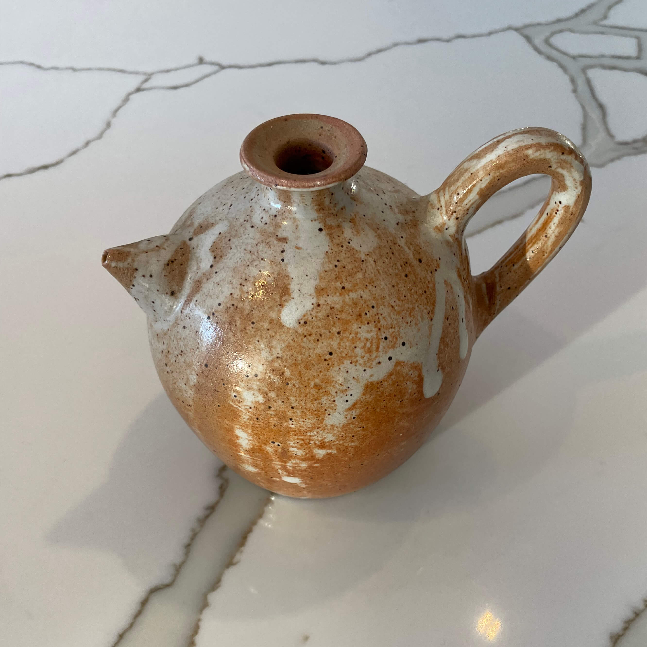 Vintage French Petit Vase en Grès